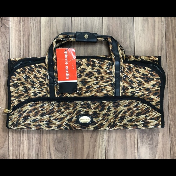 Pierre Cardin  luggage bag animal print NWT Travel Vintage - Picture 8 of 10